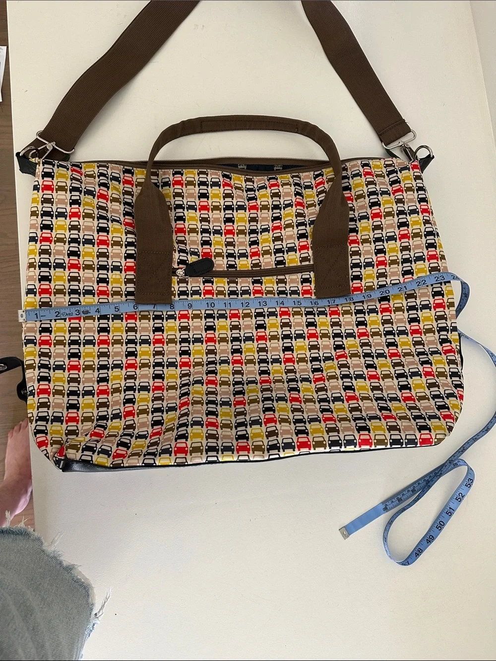 Orla Kiely/Target Retro Cars Weekend Bag with Adjustable Strap - Picture 2 of 4